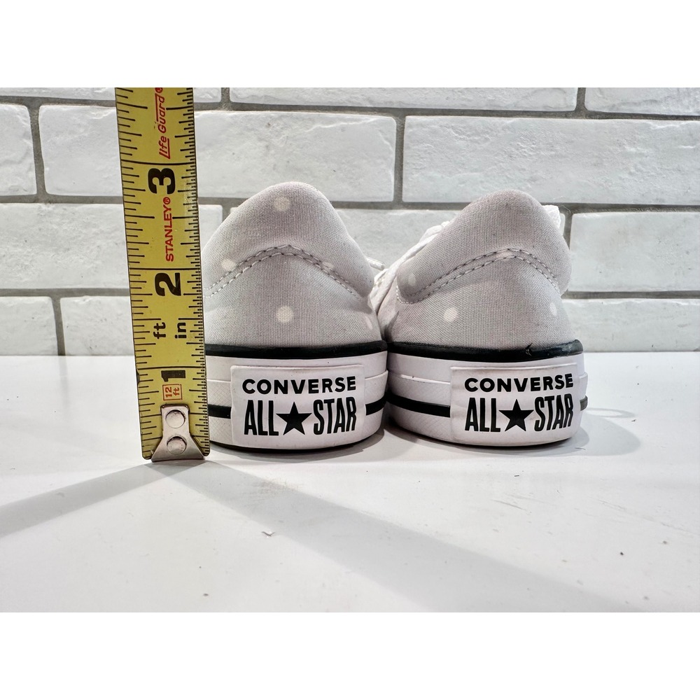 Converse All Star Polka Dot Low Top Sneakers Women's‎ Size 5 Gray White - Picture 6 of 10